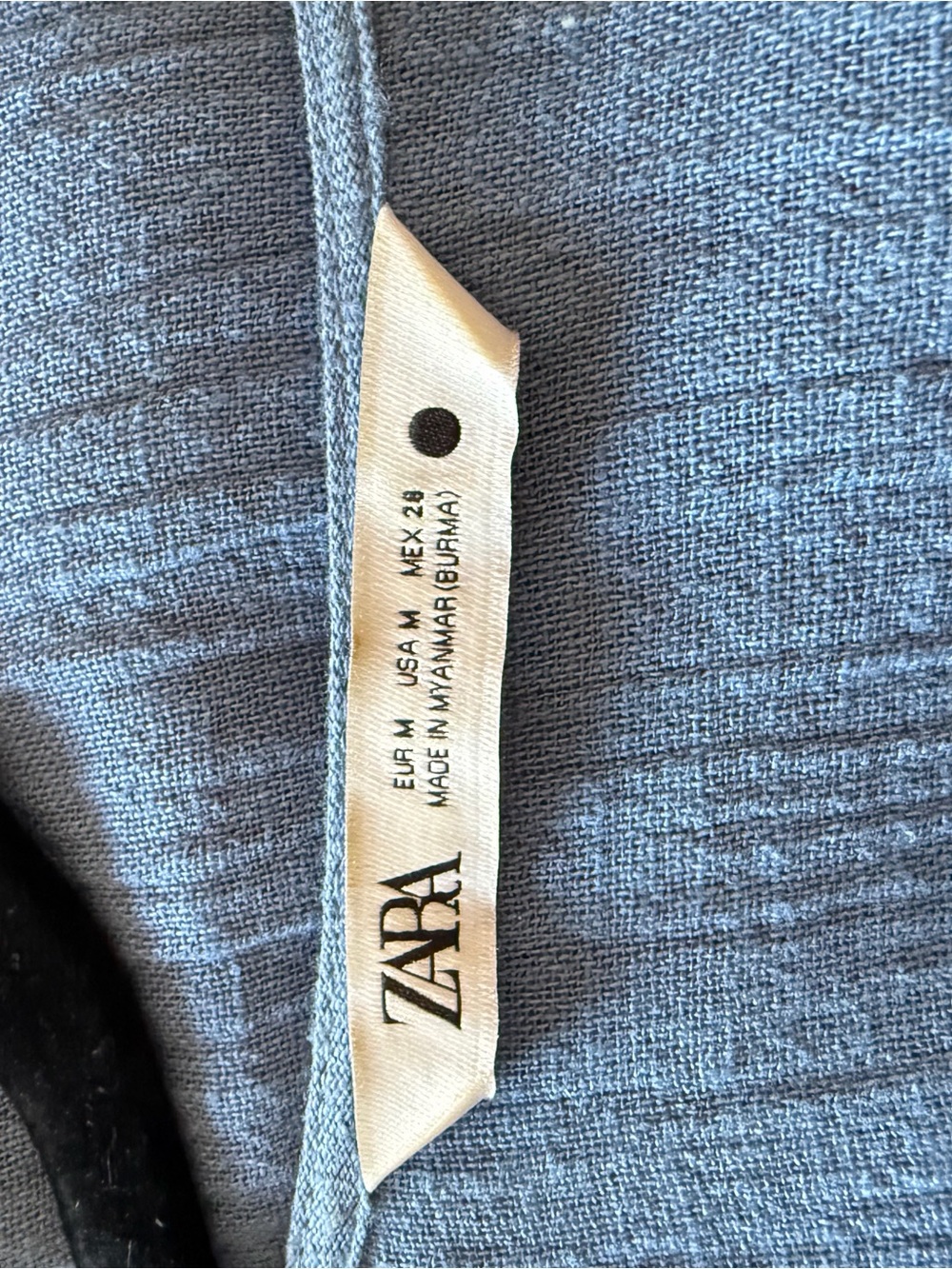 Zara Dusty Blue V-Neck Maxi Dress - Picture 3 of 3